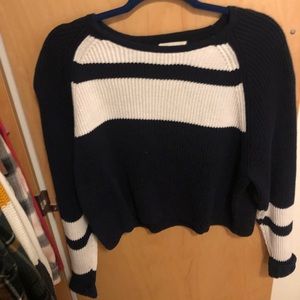 Blue striped sweater